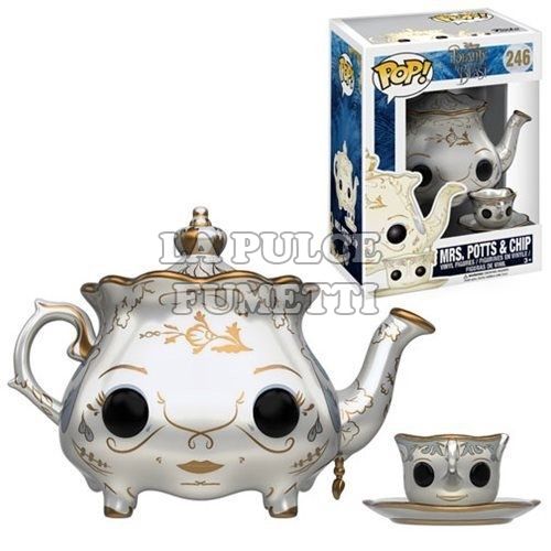 BEAUTY AND THE BEAST: MRS. POTTS & CUP - VINYL FIGURE #  246 - POP FUNKO 